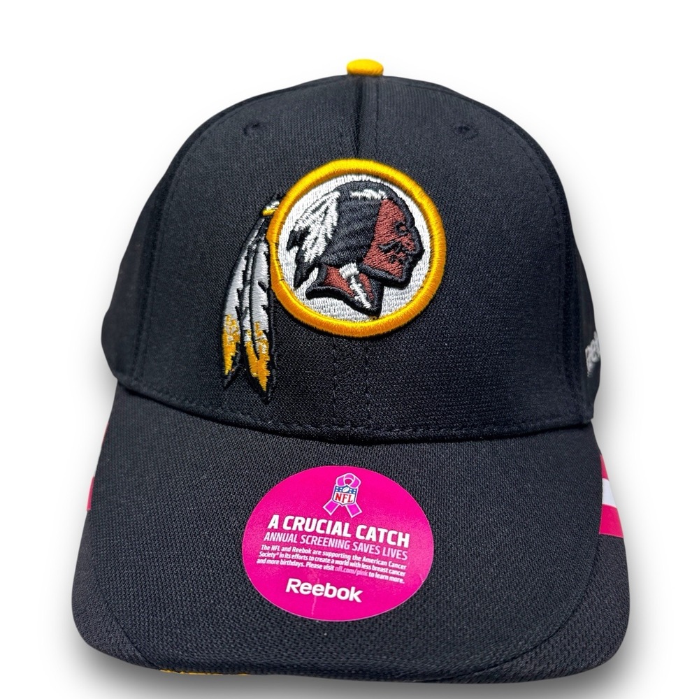Reebok Washington Redskins NFL Strapback Hat American Cancer Society Pink Ribbon - Picture 2 of 10
